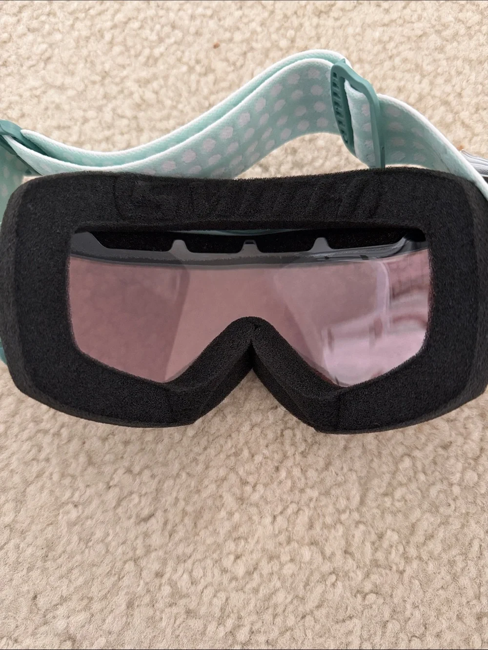 Smith Optics Transit Ski/Snowboard Goggles in Seafoam Green w/ Mirrored Lens